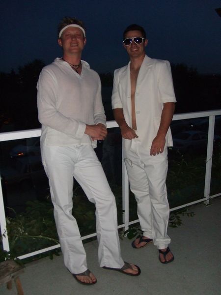 Jordy and I before heading off to the All White Party