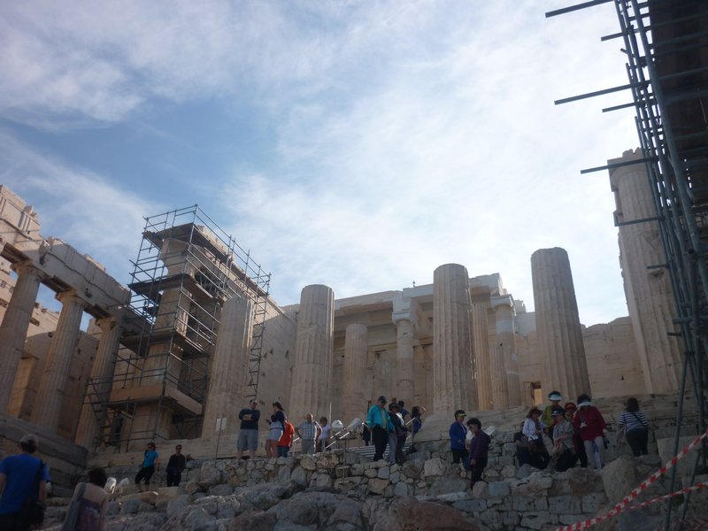 entrance to Acropolis - constant work