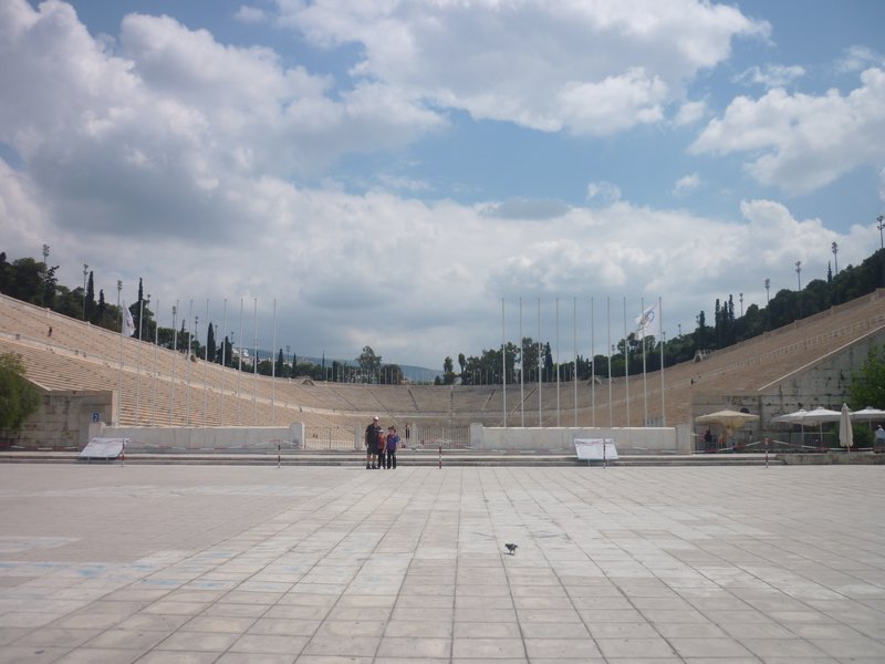 outside the Panathenaic stadium