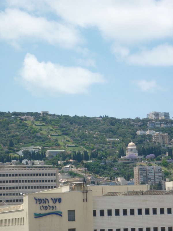 the gardens in Haifa