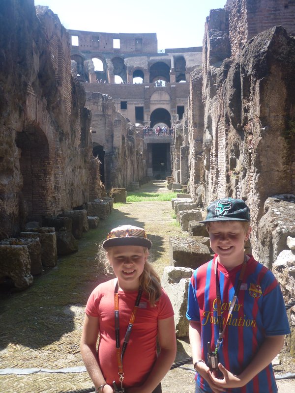 Colosseum  - where gladiators prepared underneath