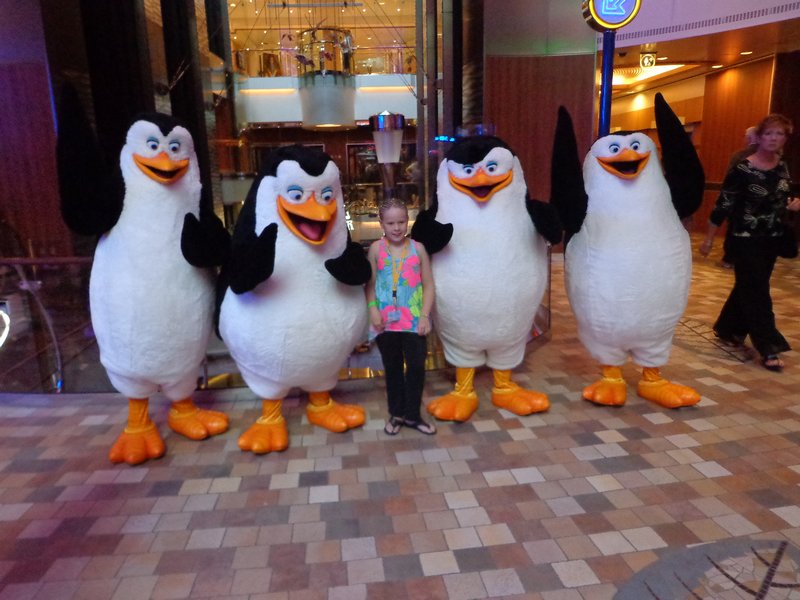 Kasey and the penguins