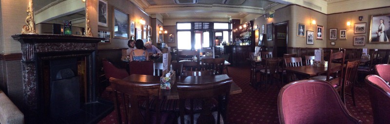 Panorama of the dining area, great lunch