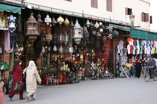 Lamp shop in the souk