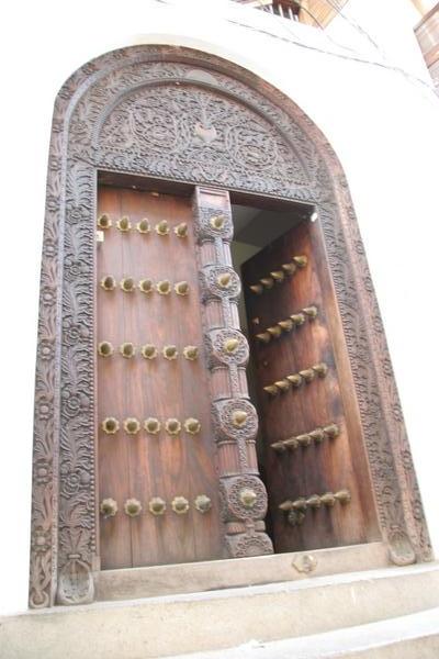 Elephant-proof door in Zanzibar