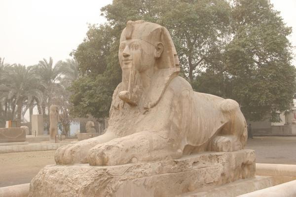 Sphynx in the Ancient City of Memphis