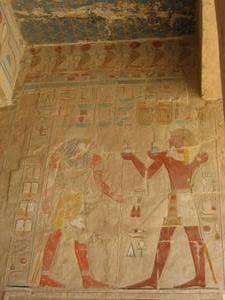 Wall Carvings at Hatshepsut Temple