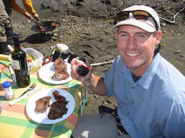 Asado lunch on the Petrohue