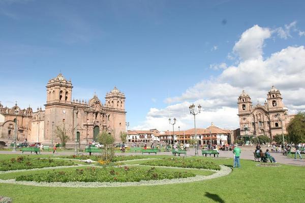 The Plaza De Armas in the center of Cusco