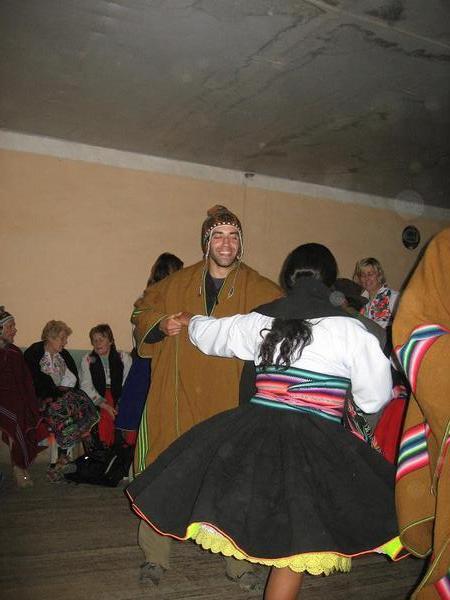 Jared dancing with our Peruvian ¨mom¨