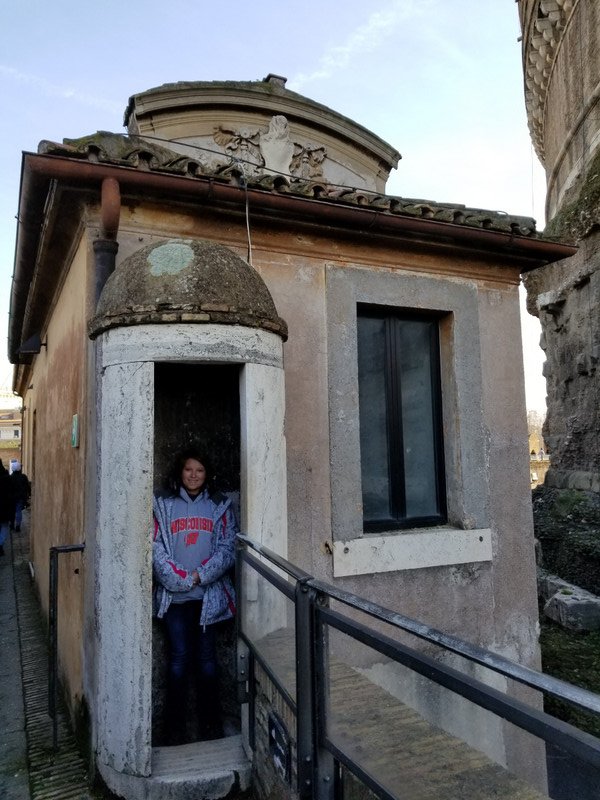 Kasie at Castel Sant 'Angelo