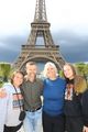 Pedro and family at the Eiffel Tower 