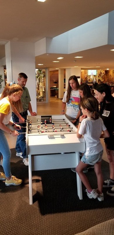 A game of Foosball at the Sofitel in Lyon
