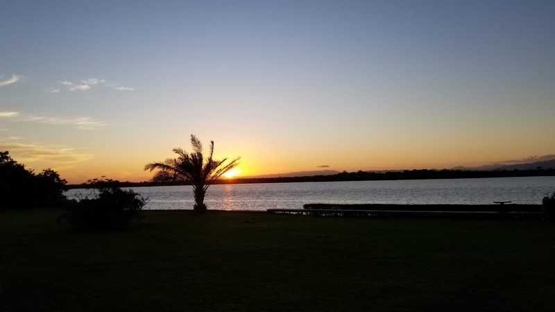 Sunset over Placencia Bay