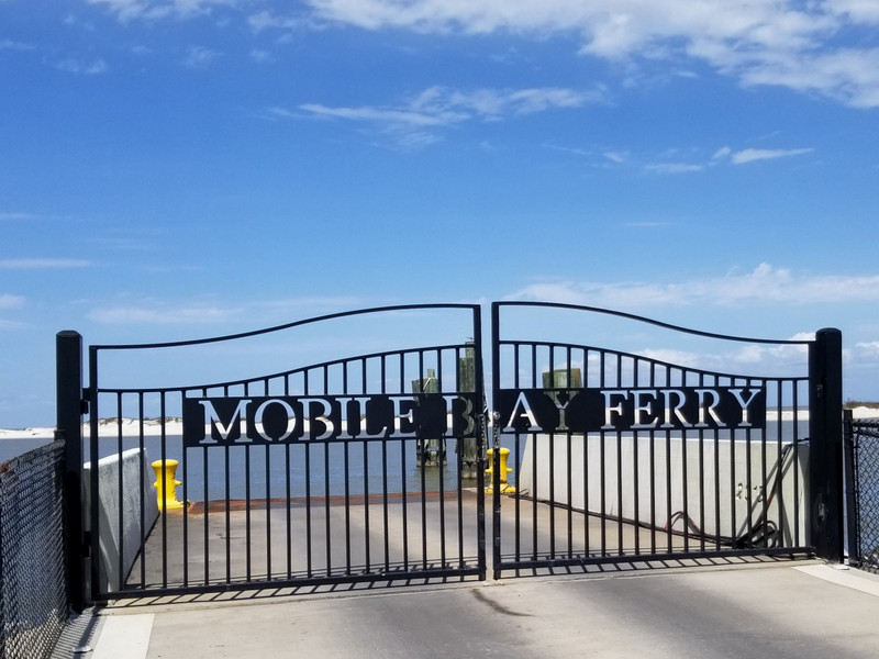 Mobile Bay Ferry Loading Area on Daughin Island