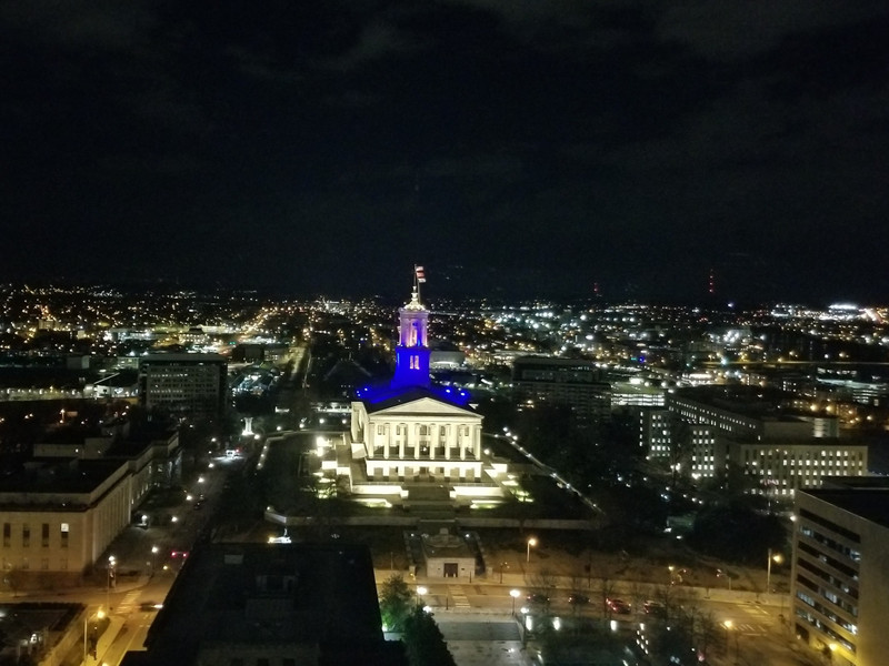 Nashville Capitol at Night 