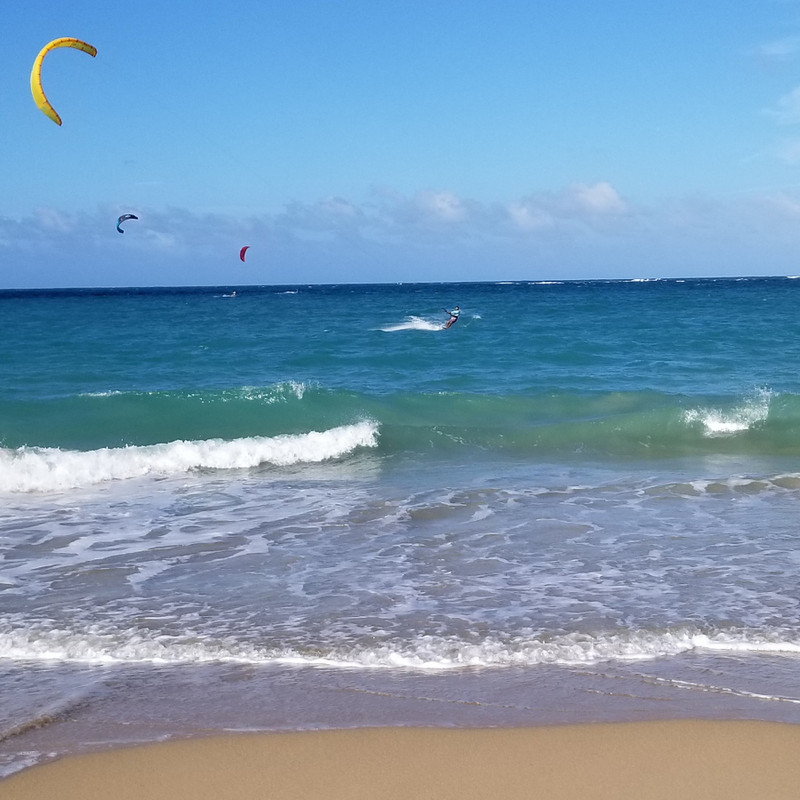 Kite Boarders in San Juan 