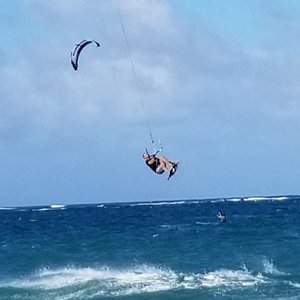 High Flying Kite Boarder in San Juan