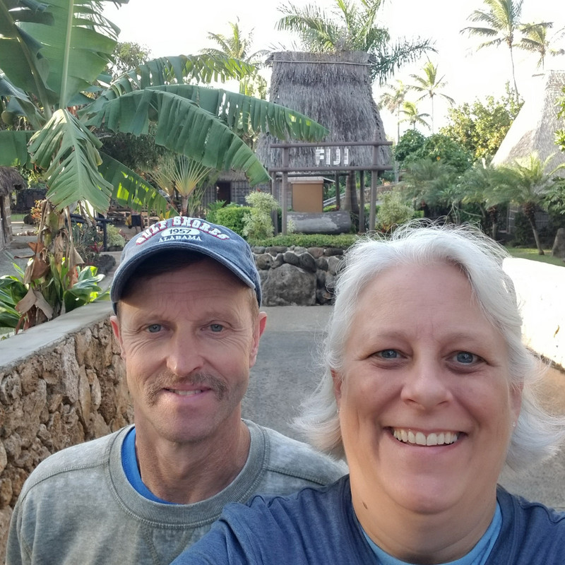 Pedro and Lori at Polynesian Cultural Center