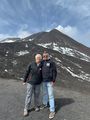 Lori and Pedro on the rim of Etna