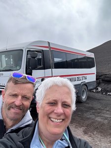 Pedro and Lori with the 4x4 Bus