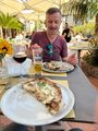 Pedro and the Pizza in Taormina