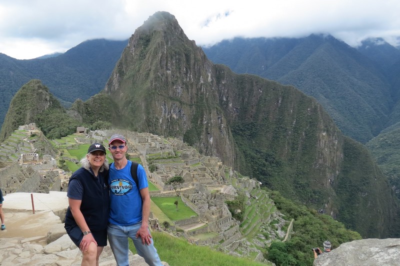 Pedro and Lori at Machu Picchu