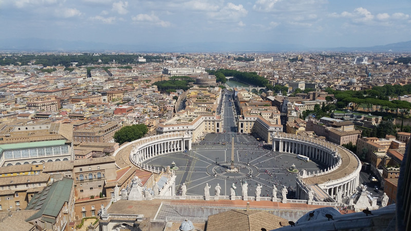From the top of S. Pietro Basilica 