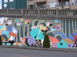 Neighborhood mural, Fremont