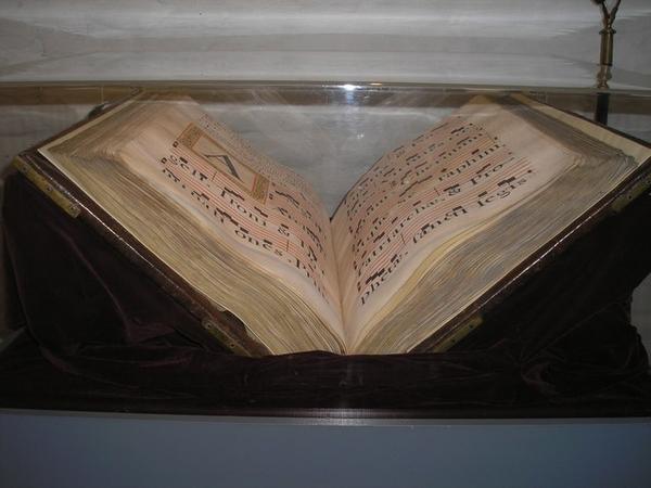 Altes Gregorianisches Chorbuch aus Spanien