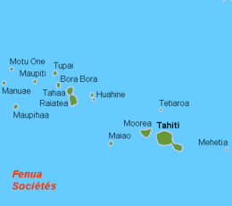 Society Islands Map