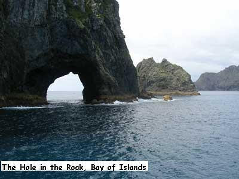 The Hole in the Rock, Motukokako Is, Bay of Islands, NZ