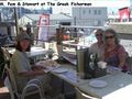 M, Pam & Stewart at The Greek Fisherman