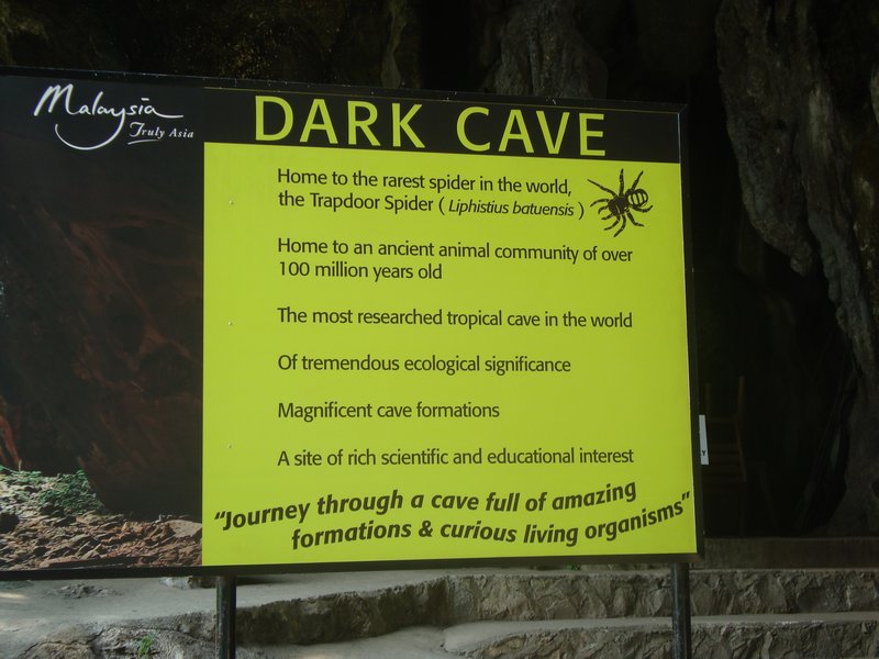 Sign for the Dark Cave