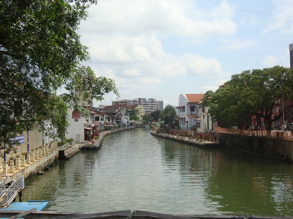 View Down the River Melaka