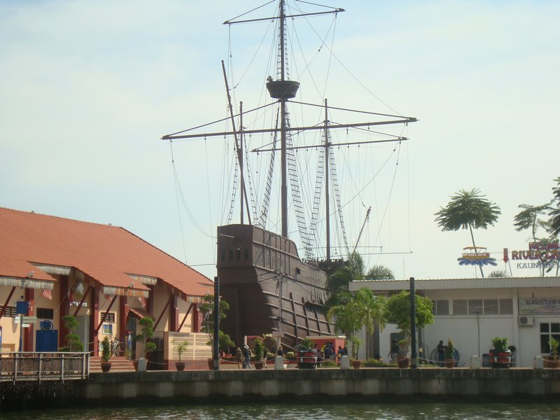 Replica of Portugese Galleon That Sank Off Melaka While Returning To Portugal