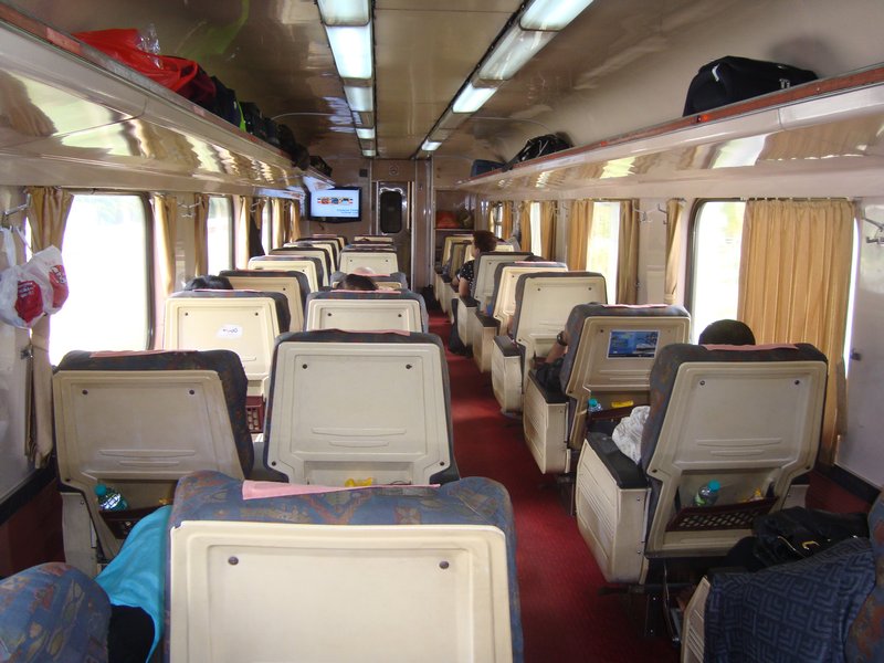 The 1st Class Train Carriage with Distant TV