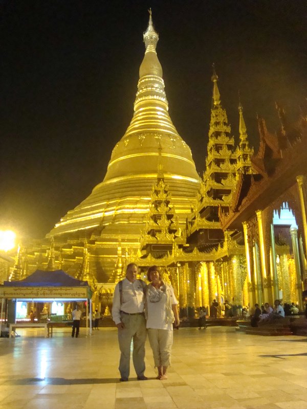Swedagon Pagoda at Night
