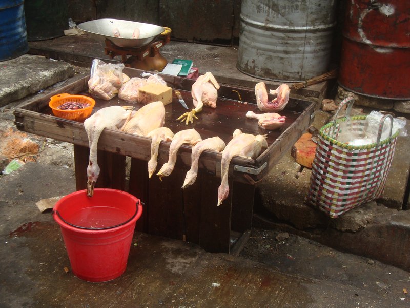 Corpses at Chinese Market