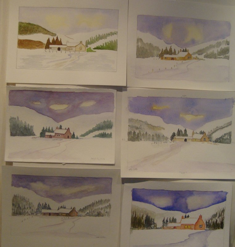 Snow Scene Paintings