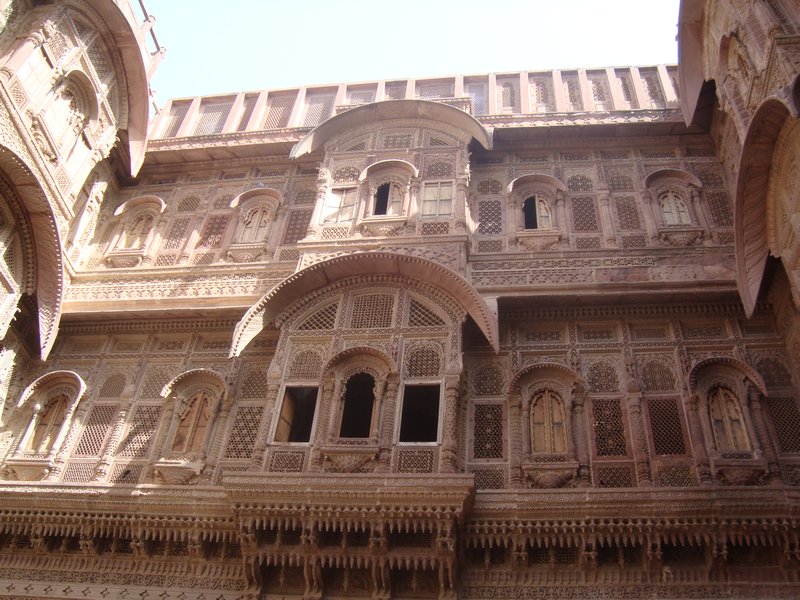 Fort Facade with Lattice Work
