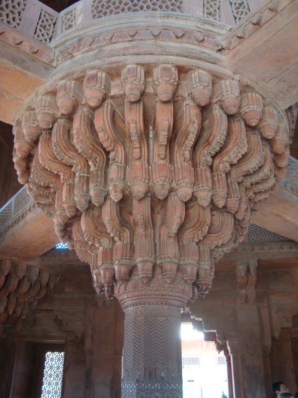 Decoraded Column at Fatepur Sikri
