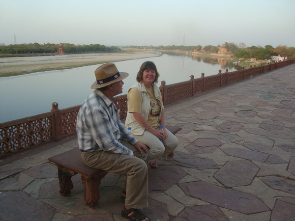  M and D by the River at the Taj at Sunset