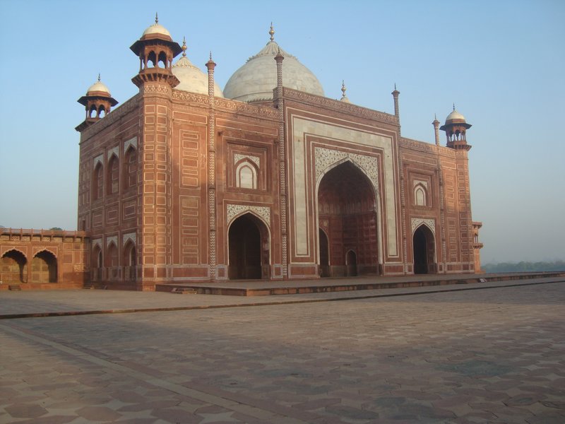 The Red Sandstone Mosque at Dawn