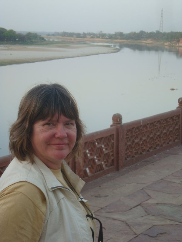 M at the Taj Mahal at Dusk