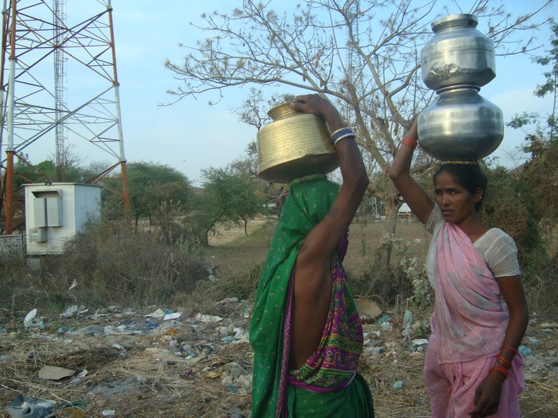 Villagers Collecting Water