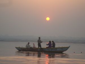 Varanasi - Sunrise over the Ganges