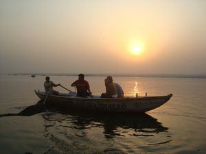 Tourist Boat - Sunrise on the Ganges