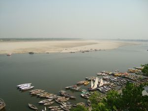 View of the Ganges from the Hotel Terrace