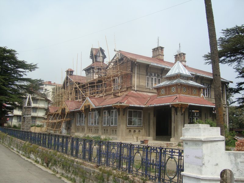 A Colonial House Under Restoration in Shimla